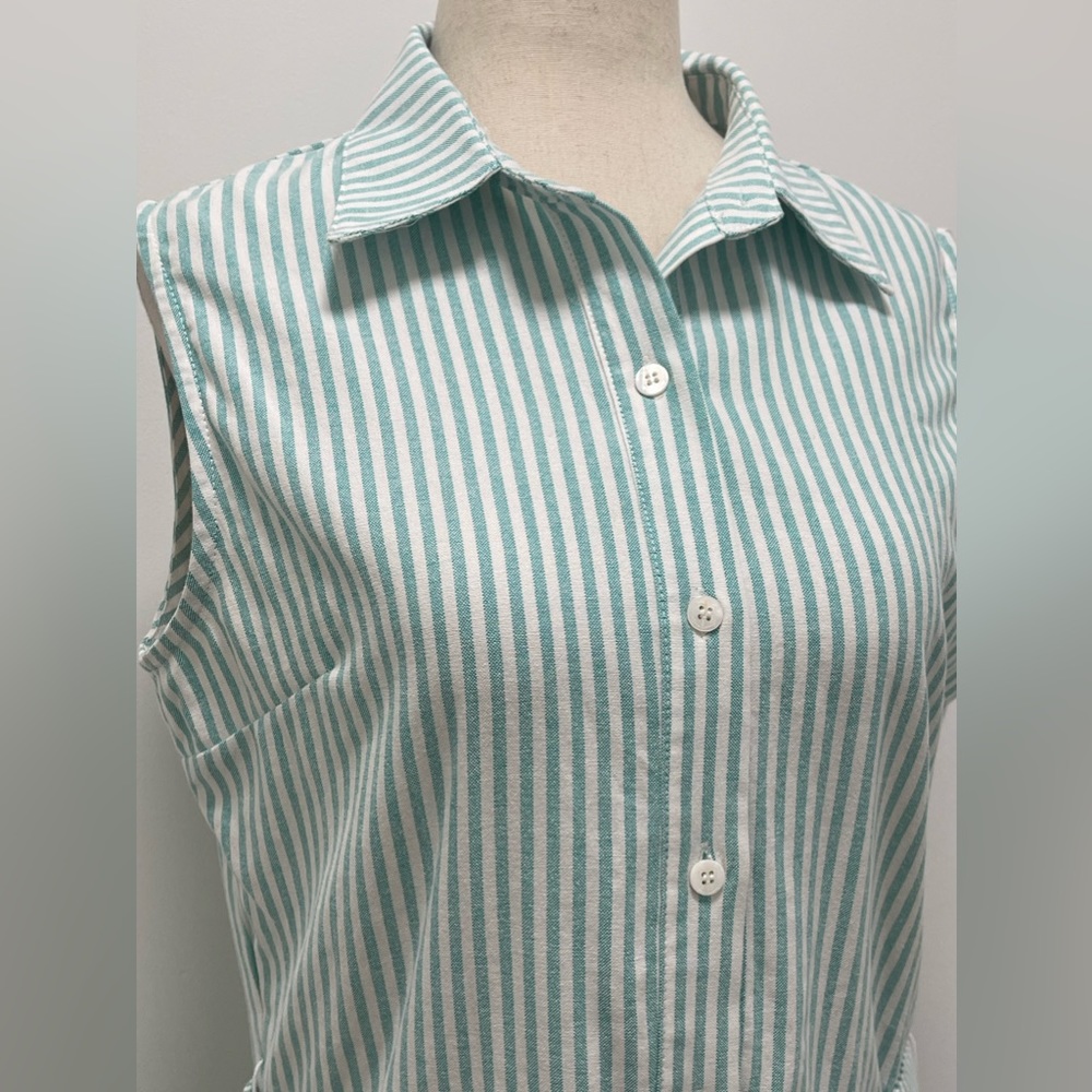 Kiel James Patrick Summering Shirt Dress, Breezy Green, Medium - Picture 2 of 11